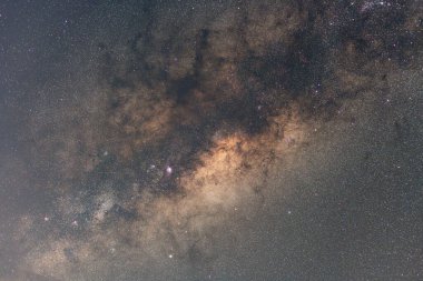 Yıldızlar ve Samanyolu Avustralya 'nın NSW Merkez Sahili' ndeki Umina Sahili 'nin arka bahçesinden..