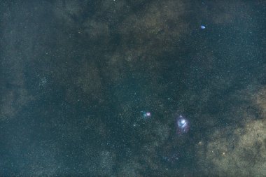 The stars and the Milky Way from a backyard in Umina Beach on the Central Coast of NSW, Australia. clipart