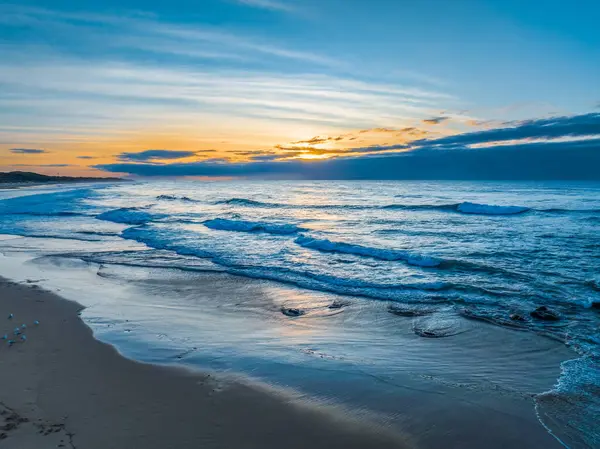 stock image Sunrise at Towradgi a beach-side suburb near Wollongong, NSW, Australia