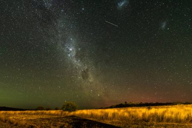 Samanyolu Galaksisi Blayney, Orta Batı, NSW, Avustralya 'da yıldızlarla doludur..
