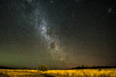 Samanyolu Galaksisi Blayney, Orta Batı, NSW, Avustralya 'da yıldızlarla doludur..
