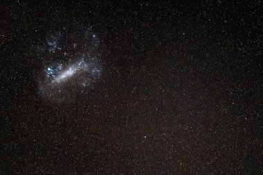 The Large Magellanic Cloud in the night sky over Blayney, Central West, NSW, Australia. clipart