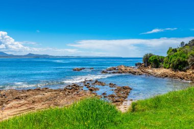 Avustralya, NSW 'nin güney kıyısındaki Eurobadalla Shire' de Bermagui 'de yaz mevsimi..