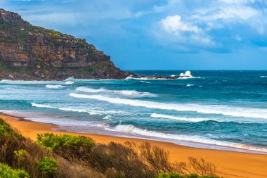 Palm Beach 'te deniz manzarası. Sydney 'nin Kuzey Sahilleri, NSW, Avustralya.