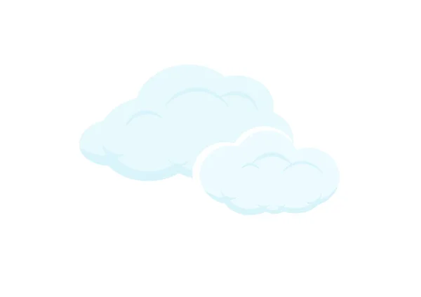 Wolken Vektor Isoliert Auf Weißem Hintergrund Ep228 — Stockvektor