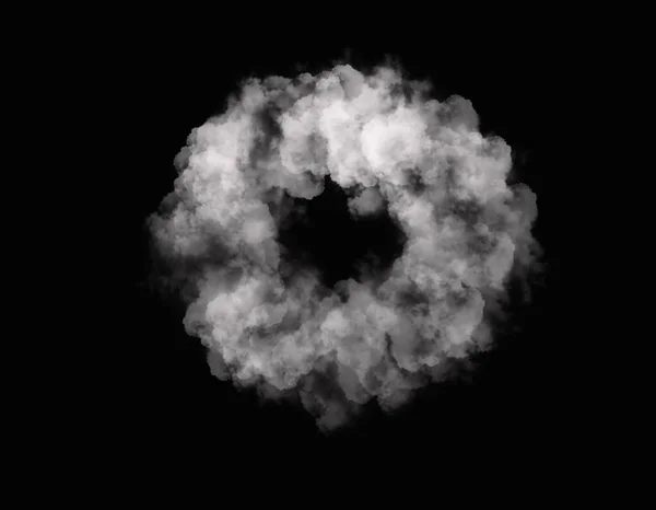 Ρεαλιστικός Καπνός Αλφάβητο Εξαπλώνεται Σκοτεινό Φόντο — Φωτογραφία Αρχείου