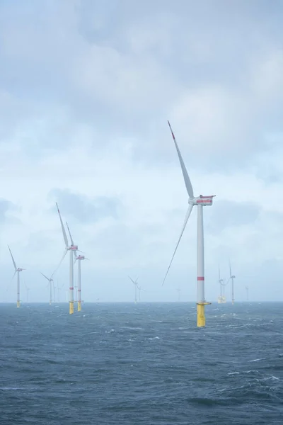 Parco Eolico Offshore Energie Rinnovabili — Foto Stock