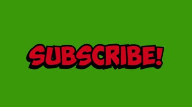 komik yazı tipi 4k hareket animasyonuna üye ol.