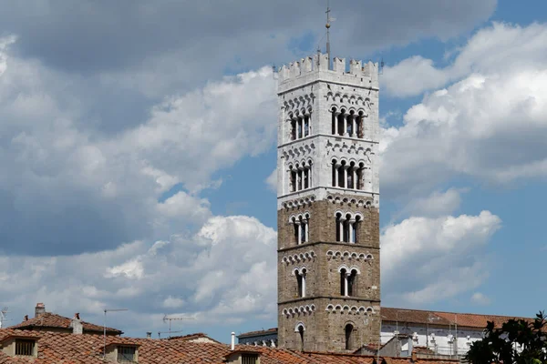 Bell Tower Roman Catholic Cathedral San Martino Lucca Italy — Stock Photo, Image