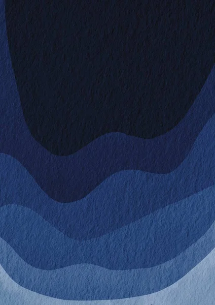 Fond Vague Bleu Foncé Pour Décoration Sur Concept Aquatique Nocturne — Photo