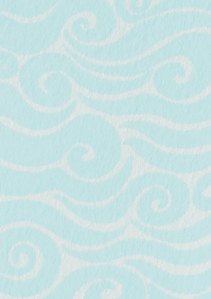 Ocean wave line, surface of color background illustration for decoration on oriental art and primitive art style.