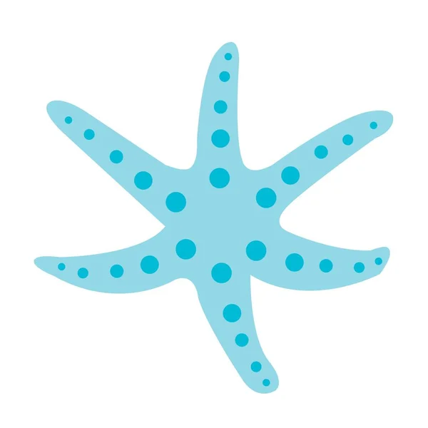 海洋生物や海洋概念の装飾のためのヒトデフラットデザインイラスト — ストックベクタ
