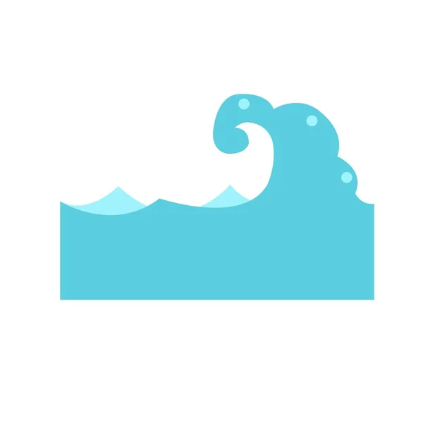 Океанський Хвильовий Банер Прикраси Морській Морській Концепції — стоковий вектор