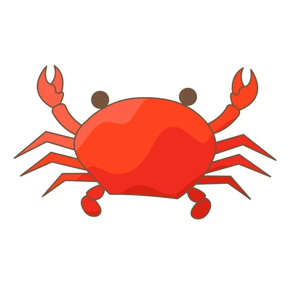 Crab Vector Illustration Decoration Marine Life Seafood Concept — Stock Vector
