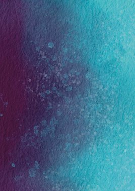 Su ve denizcilik konsepti dekorasyonu için mor ve mavi suluboya arkaplan.