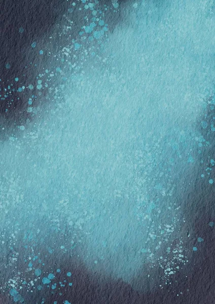 Blaues Polarlicht Auf Grauem Aquarell Hintergrund Zur Dekoration Auf Mimeralem — Stockfoto
