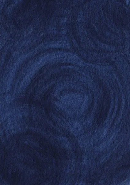 Абстрактная Вихревая Кисть Мазок Темно Синий Цвет Бумаге Иллюстрации Украшения — стоковое фото