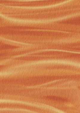 Sıcak sıcaklıklarda, sonbahar ve yaz mevsimlerinde dekorasyon için kağıt illüstrasyon üzerine soyut turuncu ve sarı fırça akış rengi.