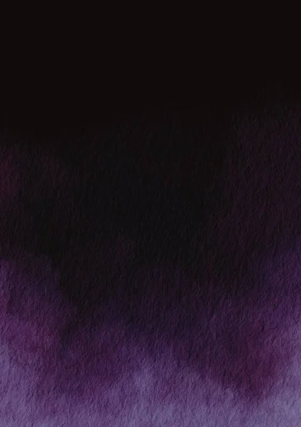 Абстрактный Темный Фон Акварельной Иллюстрацией Фиолетового Облака Украшения Волшебных Сказочных — стоковое фото