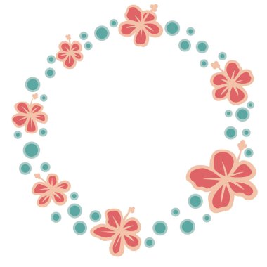 Soyut amber çiçeği ve baloncuklu su çelengi resmi yaz tatilinde dekorasyon için..