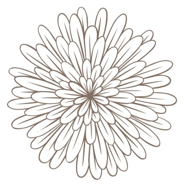 Doğa ve çiçek kavramını süslemek için soyut karalama mandalaları..