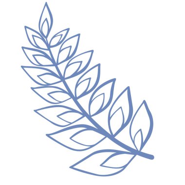 Doğa ve süs konseptini süslemek için bir demet yaprak..