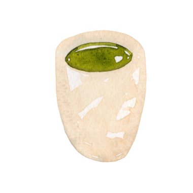 Geleneksel çay seremonisi dekorasyonu için Japon geleneksel çay fincanı..