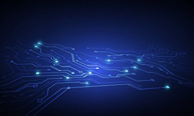 Soyut teknoloji arka planı Hitech iletişim kavramı yenilik arka planı, vektör illüstrasyonu