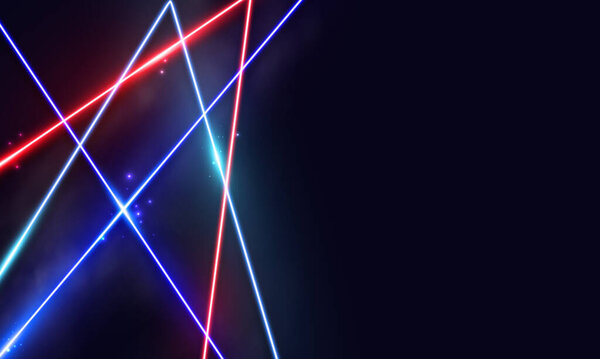 Abstract glowing neon lights background vector.