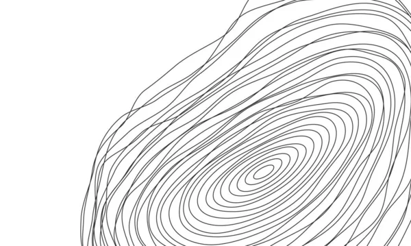 幾何学的歪み抽象的な形状 波状線の変形した球体幾何学的な形を流します 技術と科学の抽象的なイラスト アイソメトリー — ストックベクタ