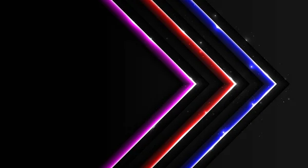 Flèches Abstraites Modernes Mouvement Dynamique Coloré Modèle Mouvement Technologique Pour — Image vectorielle