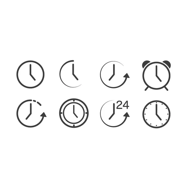 Relojes Alarma Retro Conjunto Iconos Gran Diseño Para Cualquier Propósito — Vector de stock