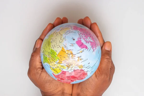 earth globe on hand - earth Day