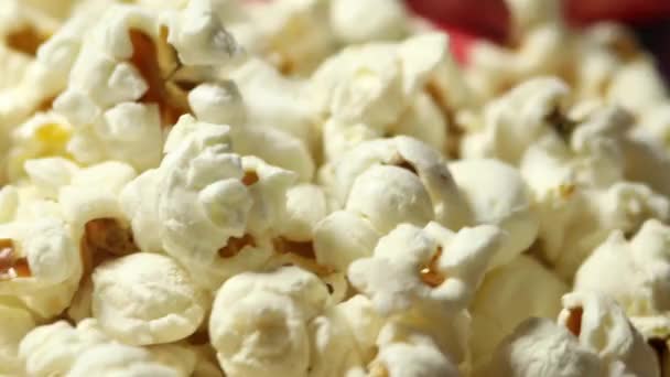 Miska Plná Popcornu Spřádání Brazilské June Party — Stock video