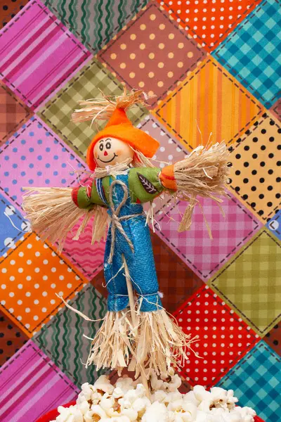 Renkli arkaplanı olan güzel Brezilya süsü.