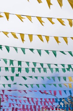 Brezilya Haziran Festivali için renkli dekorasyonlar