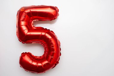 beautiful golden sign written five