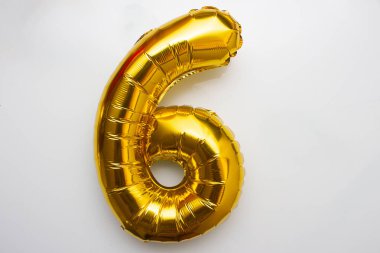 beautiful golden sign written six