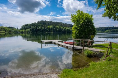 Güney Almanya 'daki Degersee' de Yerel Rekreasyon Areal