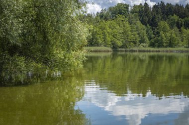 Güney Almanya 'daki Degersee' de Yerel Rekreasyon Areal