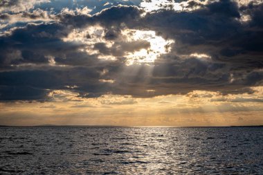 Avusturya, Vorarlberg 'deki Lochau ve Bregenz arasındaki Boru Hattı' nda eski Mili 'de banyo alanında.