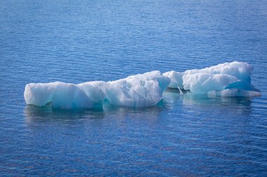 Spitsbergen ve Nordaustlandet arasında Svalbard 'da seyir halindeyiz.