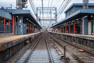 Taşımacılık için Kyoto 'daki tren istasyonu