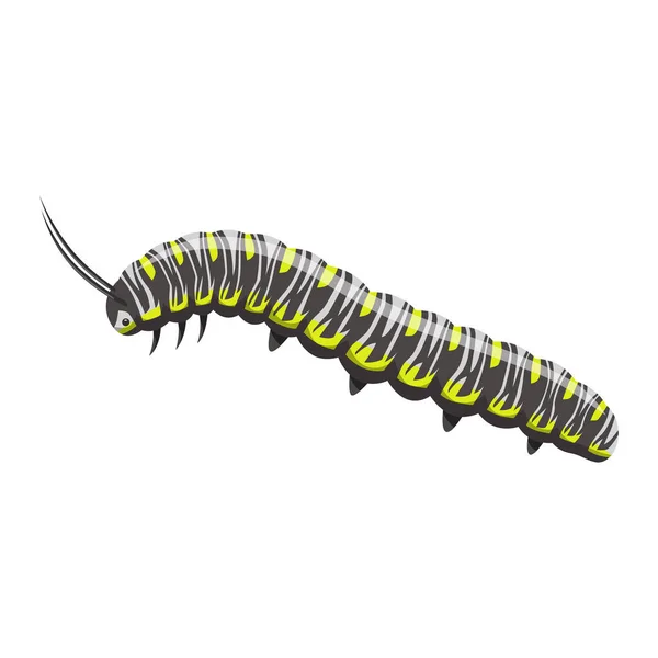 Belle Illustration Caterpillar Jolie Chenille Isolée Sur Fond Blanc Pour — Image vectorielle