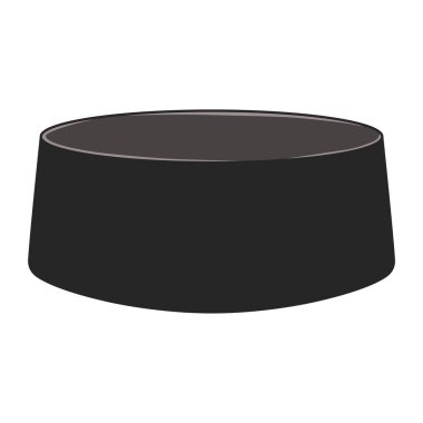 Kopiah 'ın vektör illüstrasyonu veya beyaz arkaplanda izole edilmiş peki, İslami şapka, siyah renk