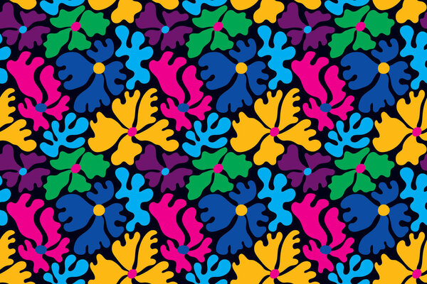 seamless floral pattern. vector illustration