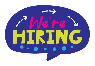 Harf kiralıyoruz. vektör illüstrasyonu