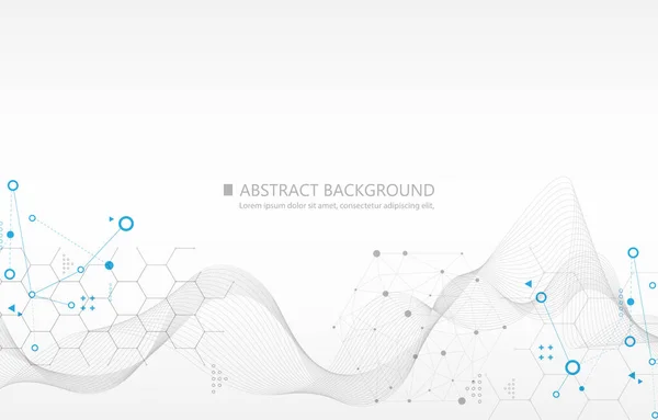 Technologie Futuriste Abstraite Fond Vectoriel Blanc — Image vectorielle