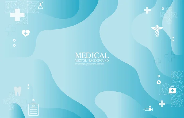 Fluido Colore Blu Wallpaer Concetto Medico Astratto Vecor Sfondo Medico Illustrazione Stock