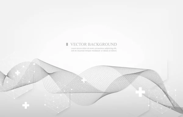 Blanco Gris Vector Color Abstracto Background Geometric Smooth Concepto Línea — Vector de stock